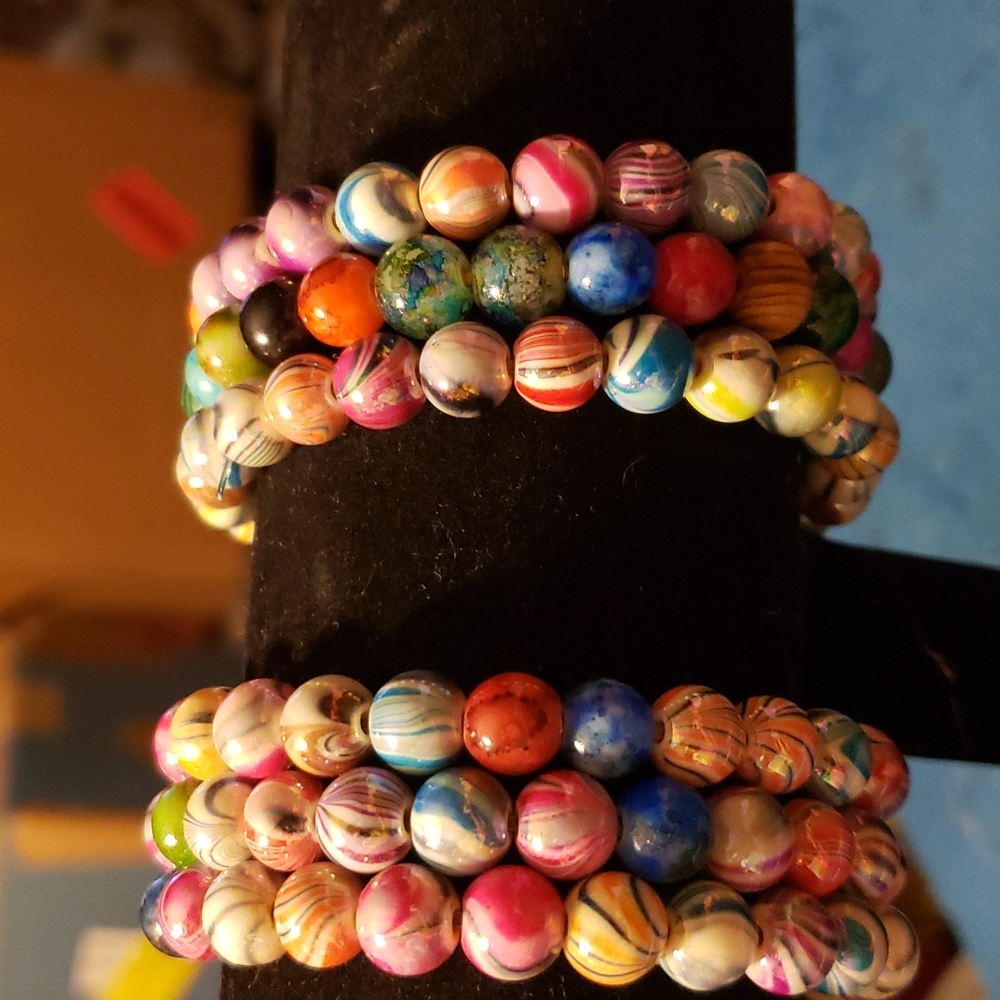 3 Row Memory Wire Bracelet